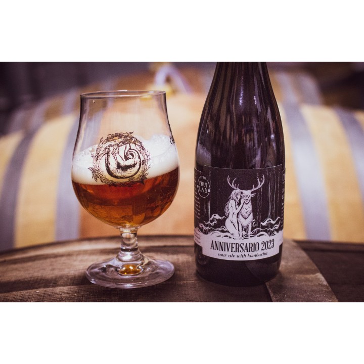 Anniversario 2023 (Sour Ale with Kombucha) – Bottiglia 0,375 L – 7,4% Vol