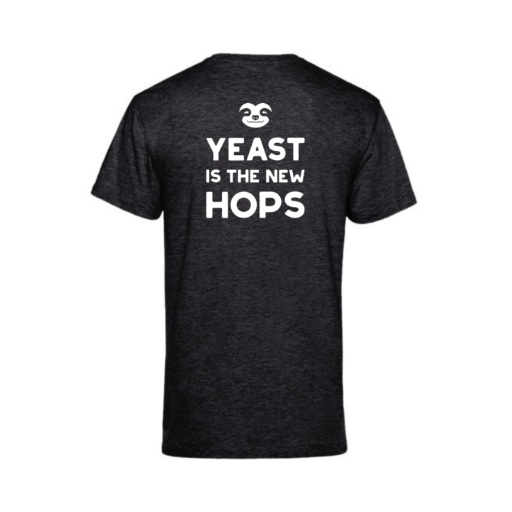 Black T-Shirt Sloth Organic Cotton