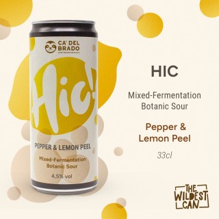 Hic – Mixed Ferm Botanic Sour with Pepper & Lemon Peel – Lattina 0,33 L – 4,5% Vol