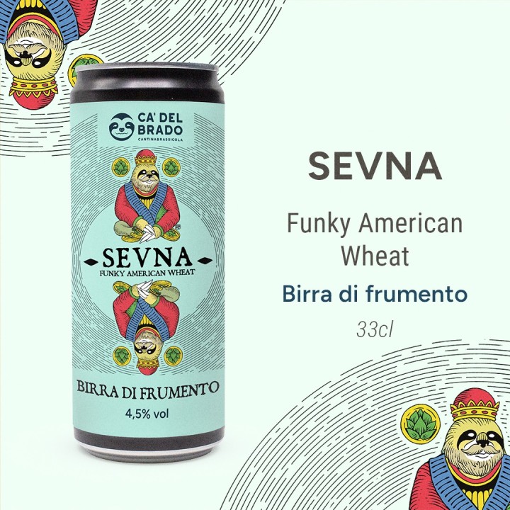 Sevna (Funky American Wheat) – Lattina 0,33 L – 4,5% Vol
