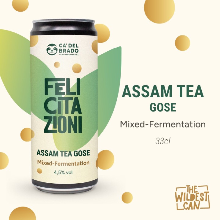 Felicitazioni Assam Tea Gose – Mixed Ferm Botanic Sour – Can 0,33 L – 4,5% Vol