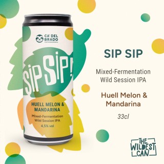 Sip Sip Huell Melon & Mandarina – Wild Session IPA – Lattina 0,33 L – 4,5% Vol