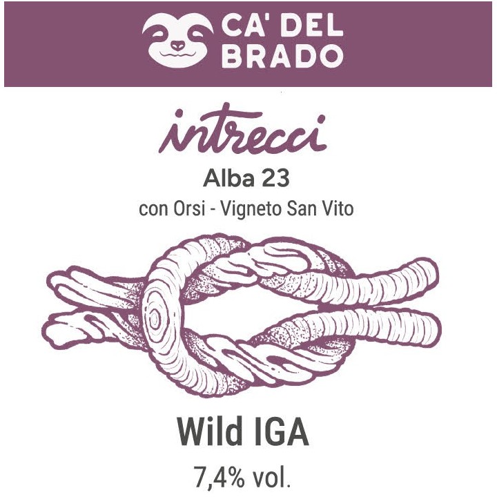 Intrecci Alba 23 (Sour Italian Grape Ale) – Bottle 0,375 L – 7,4% Vol