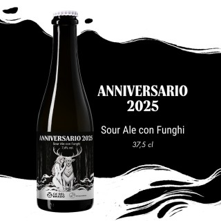 Anniversario 2025 Sour Ale con funghi – Bottiglia 0,375 L – 7,4% Vol