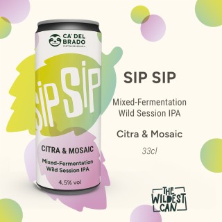 Sip Sip Citra & Mosaic – Wild Session IPA – Can 0,33 L – 4,5% Vol