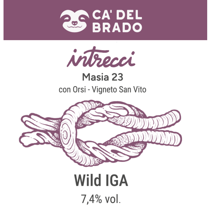 Intrecci Masia 23 (Sour Italian Grape Ale) – Bottle 0,375 L – 7,4% Vol