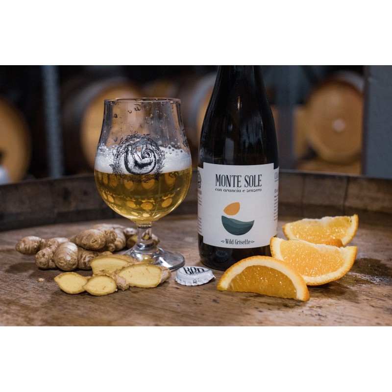 Monte Sole (Wild Grisette con arancia e zenzero) – Bottiglia 0,375 L – 4,5% Vol