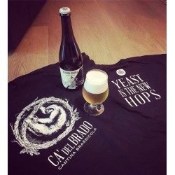 Black T-Shirt "Yeast Is The New Hops"