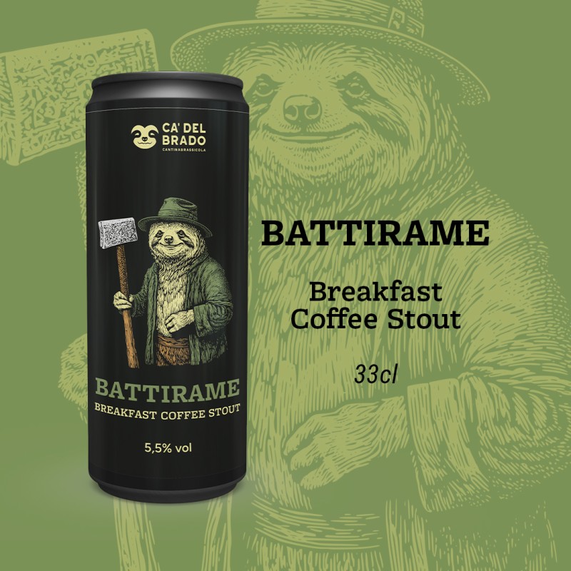 Battirame (Breakfast Coffee Stout) – Lattina 0,33 L – 5,5% Vol