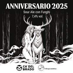 Anniversario 2025 Sour Ale with mushrooms – Bottle 0,375 L – 7,4% Vol